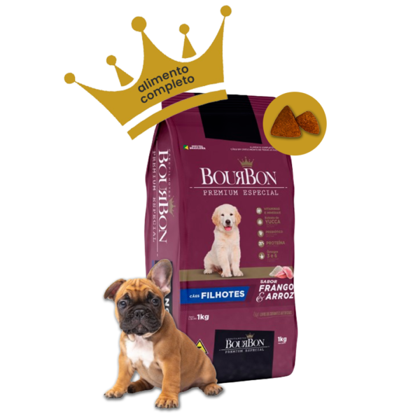 Bourbon Dog Filhotes Premium Especial Sabor Frango e Arroz - Image 2